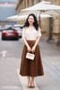 Zuýp nhung nâu tách mảnh CV397