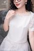 Áo croptop kem thêu tay SM864