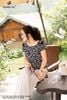 Áo tím than thêu xẻ hông SM876