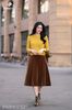Zuýp nhung nâu ly úp CV355