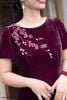 Đầm nhung suông tím DL924