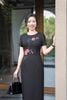 Đầm đen ôm anh vũ DL941