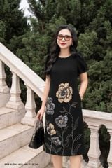 Đầm suông đen như ý DL945