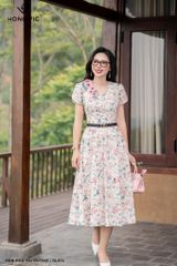 Đầm hoa hải đường DL974