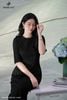 Đầm ren đen dài DL893