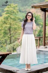 Zuýp tơ trắng xòe CV455