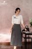 Sơ mi trắng đính hoa thiên thanh SM74