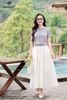 Áo cotton tím bo gấu SM839