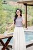 Áo cotton tím bo gấu SM839
