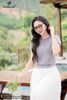 Zuýp tơ trắng xòe CV455