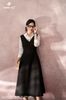 Đầm dạ hàn đen gile DL884