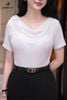 Áo cotton trắng hoa đổ cộc tay SM718