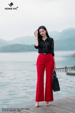 Quần đỏ ống loe QD59