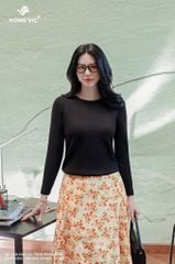 Áo len đen cổ tròn KĐH AL42