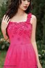 Đầm maxi hồng hoa mai DL624