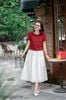 Áo đỏ croptop cộc tay SM699