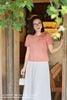 Áo croptop thêu hoa hồng cam SM691