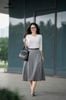 Áo cotton trắng cổ đổ SM718