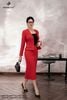 Vest dạ ngọc bích đỏ AV223
