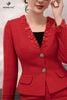 Vest dạ ngọc bích đỏ AV223