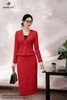 Vest dạ ngọc bích đỏ AV223
