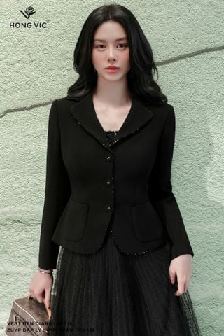 Vest đen Diana AV216