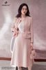 Zuýp dạ hồng pastel xòe CV381