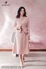 Zuýp dạ hồng pastel xòe CV381