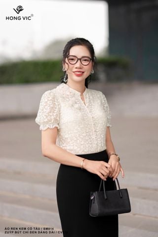 Áo ren kem cổ tàu SM814