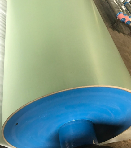  Green Rock Press Top Roll  (Lô cao su ép lạnh chất liệu đá màu xanh) 