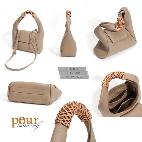Túi Xoắn Da Hạt Riba2142