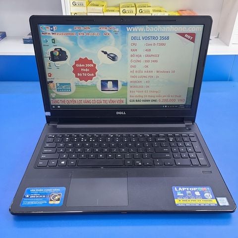 Laptop Dell Vostro 15 3568 Cũ giá rẻ đẹp 98%