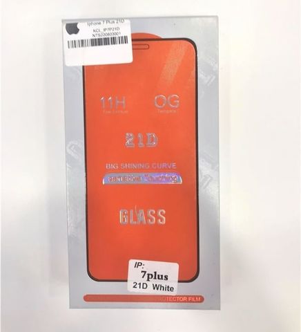 Kính Cường Lực iPhone 7 Plus 21D