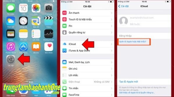 Cách Lấy Lại Mật Khẩu iCloud