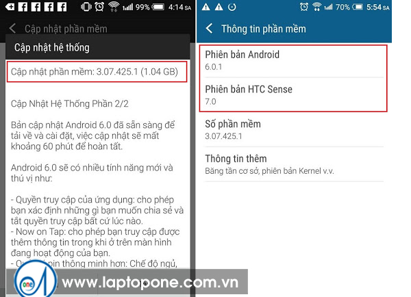 Hướng dẫn cập nhật android 6.0 cho HTC