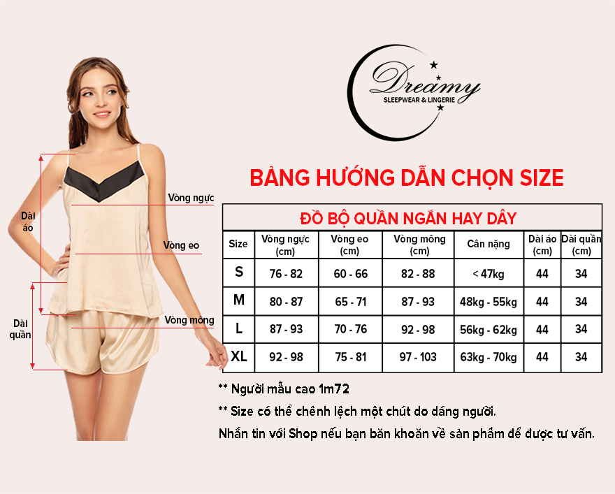  Dreamy-DN17- Đồ bộ ngủ lụa cao cấp, đồ bộ ngủ lụa 2 dây cổ tim có 4 màu xanh coban, xám, nude và xanh bơ 