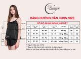  Dreamy DN06-70  Đồ Bộ Ngủ Lụa Cao Cấp Gợi Cảm Sexy tay cánh tiên màu đỏ đô 