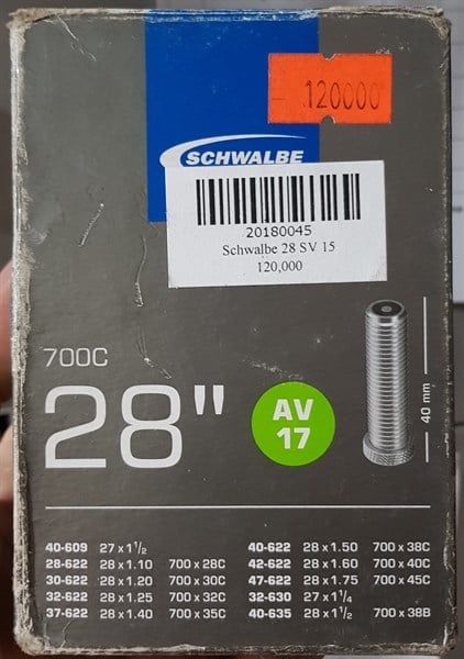  Săm Schawable 700x28/45C AV 17 