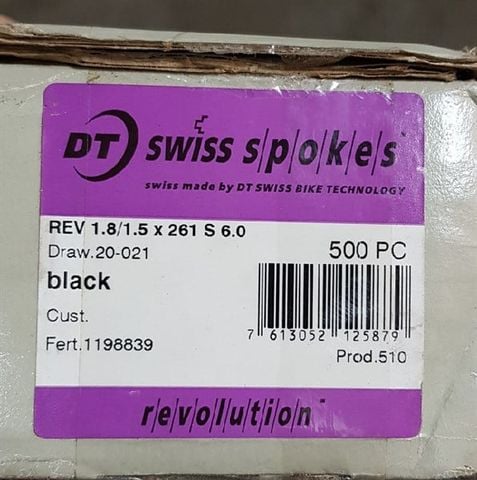 Nan hoa DT Swiss/ 261mm/ Black