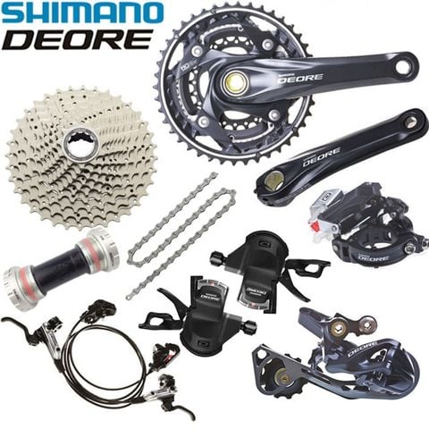 B c u thanh xe p Shimano Deore M615 Bike Groupset Lam Velo