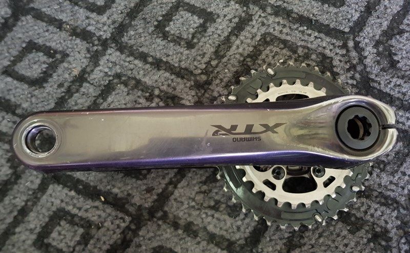  Giò đĩa second-hand SHIMANO XTR FC-M9000/Bạc | SHIMANO XTR FC-M9000 second-hand Crankset/Silver 