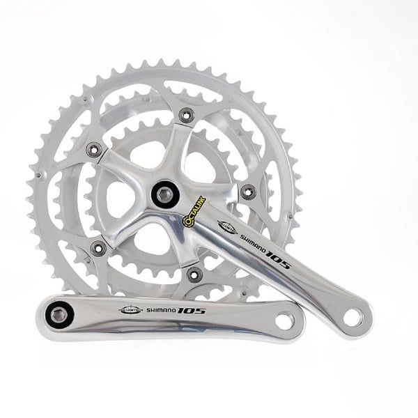  Đùi đĩa SHIMANO 105 FC-5504/175mm/52T/10s/Đen | SHIMANO 105 FC-5504 Triple Crankset/175mm/52T/10s/Black 