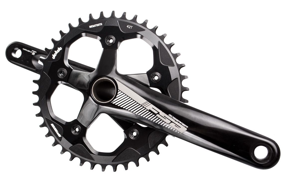  Giò đĩa FSA Gossamer MegaEXO/1x11S/42T/Đen | FSA Gossamer MegaEXO Crankset/1x11S/42T/Black 