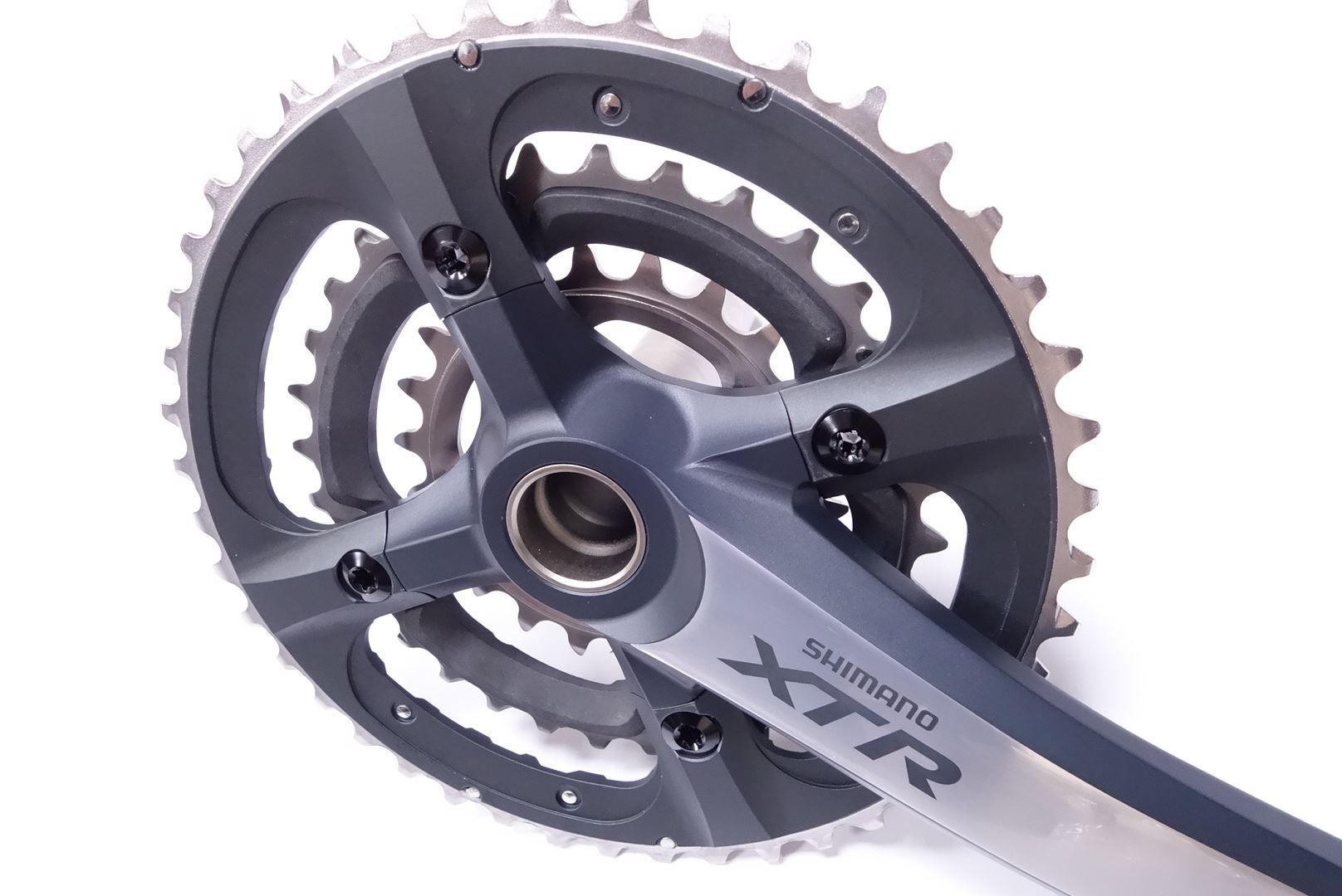  Đùi đĩa second-hand SHIMANO XTR FC-M970/Đen | SHIMANO XTR FC-M970 second-hand Crankset/Black 