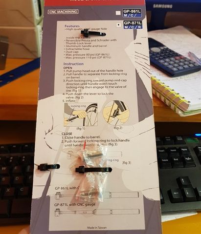 Bơm Mini gắn xe đạp GP-871L