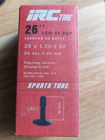 Săm IRC 26x1.50-2.00 AV 35mm