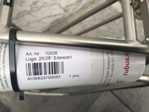 Baga Tubus Logo Stainless 26/28