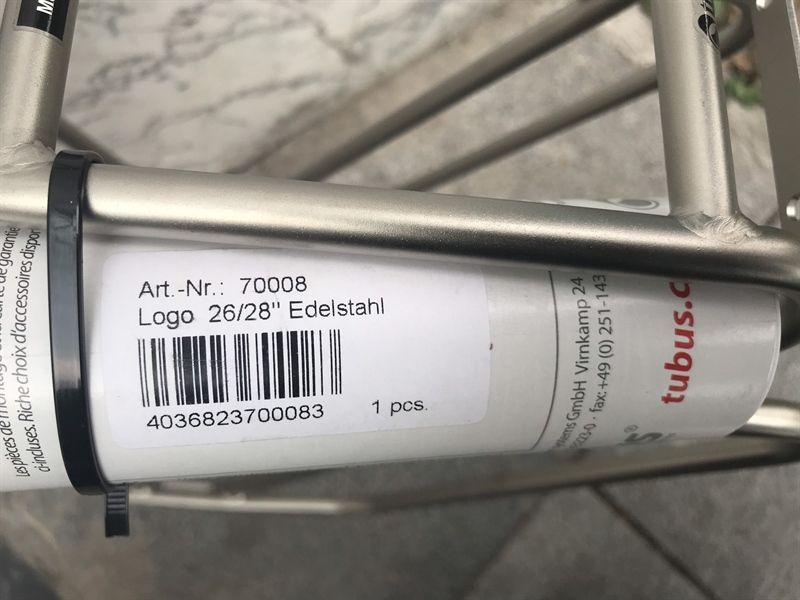  Baga Tubus Logo Stainless 26/28