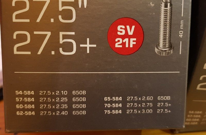  Săm Schwable 27.5x2.1/3.0 FV 