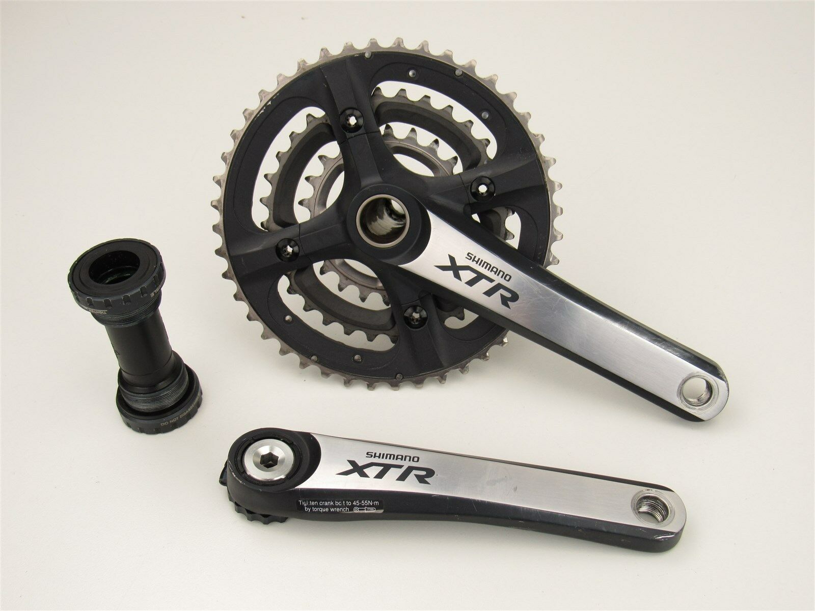  Đùi đĩa second-hand SHIMANO XTR FC-M970/Đen | SHIMANO XTR FC-M970 second-hand Crankset/Black 